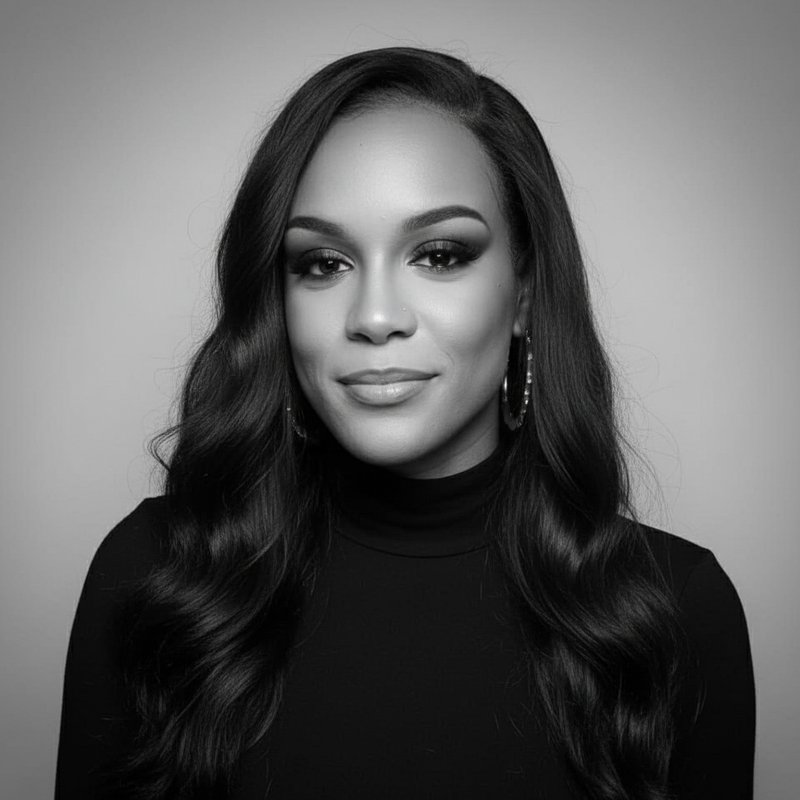 Tiffany Snow, founder of all too human, photographed in black and white.